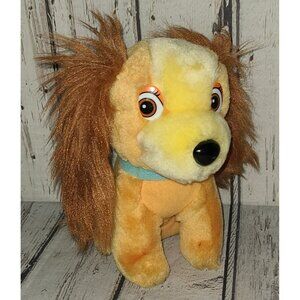 7" Vintage 1984 Walt Disney  "Lady" Lady and The Tramp Plush Stuffed Animal Dog